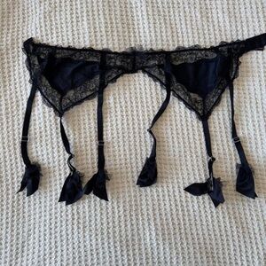 Victoria's Secret Black Lace Garter